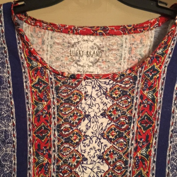 Lucky brand colorful shirt size S small women’s - Picture 3 of 6